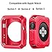 Apple Watch Case, iitee 42mm Universal Slim Rugged Protective TPU iWatch Case for Apple Watch Series 2 Series 1 - Matte Red