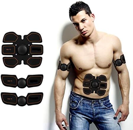 Muscle Stimulator, Electric Muscle Toner Electronic Muscle Stimulation Training Device Fitness Abs Toning Belt Electrostimulator muscle training Man/Woman Smart Wearable Home Training for Men Women