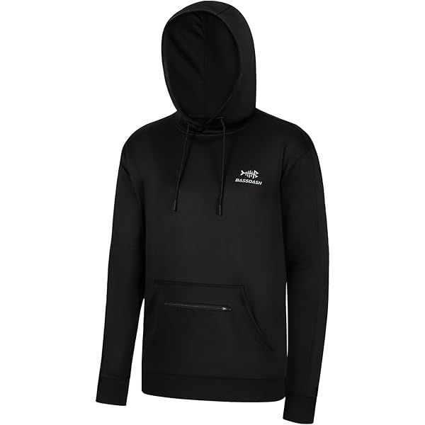 Fruit of the Loom Mens Zip Through Hooded Sweatshirt Hoodie Black