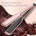 PHOEBE Ceramic Flat Iron 1.75 inch-Silky Straightener Adjustable Heat Ceramic Tourmaline Ionic Flat Iron Instant Heat Up Dual Voltage Straightens & Curls Incl Glove(Rose Gold)thumb 2