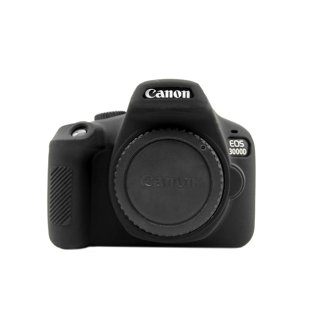 kinokoo Silicone Case for Canon EOS 3000D/4000D EOS Rebel T100 Protevtive Cover (black)