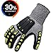 Impact Reducing Safety Gloves, Abrasion & Vibration & Cut Resistant, Ideal for Heavy Duty Safety Work like Mechanic, Garden Construction, Car Repairing Industrial, 1 Pair by KARRISM