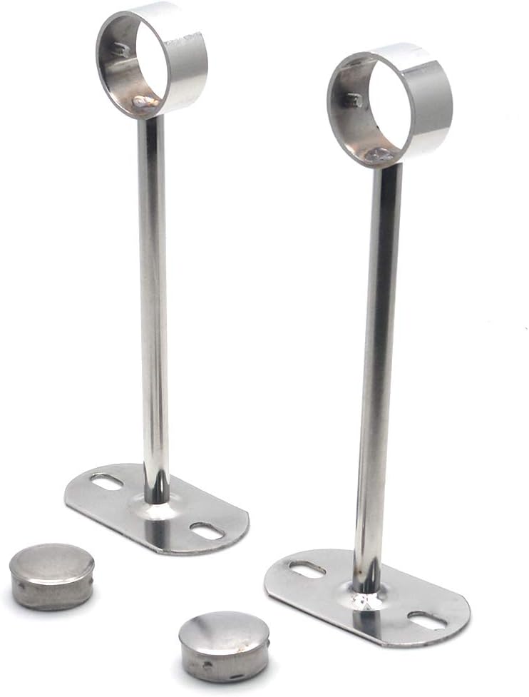 Amazon Com Karcy Ceiling Mounting Bracket Rod Holder Closet Rod