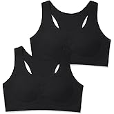 Training Girls Bras for Teens 10-16 Racerback Seamless Design with Removable Soft Padding Bras