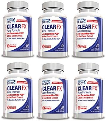 Natural Acne Treatment - Clinically Proven ClearFX Formula Eliminates Pimples, Blotchiness, Redness, Blackheads and Zits. Scientifically Proven Acne Treatment Pills That Work From the Inside Out