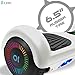 Electric Hoverboard Smart Self Balancing Scooter Hover Board 6.5'' Wheel Electric Scooter for Adults and Kids (NOB-Snow)