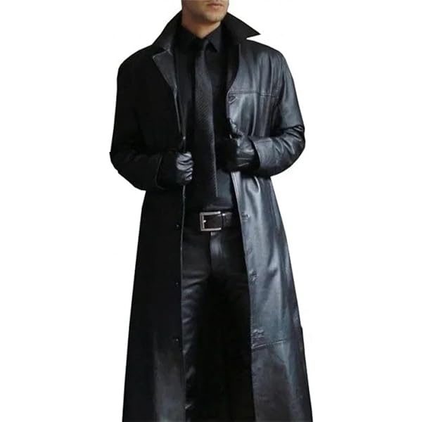 ジャケット・アウター AMERI RAFFINE FAKE LEATHER TRENCH COAT Ameri】RAFFINE FAKE LEATHER TRENCH COAT Women Long Single