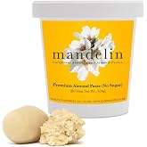 Mandelin Premium Almond Paste: No Sugar Added, 66% Almonds, 34% Maltitol (1 lb)