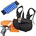 Junpro 1 PC Tactical Waist Leg Holster Bag with 2 PCS Dart Wrister Bands Kits for Nerf Guns N-Strike Elite Series Blaster