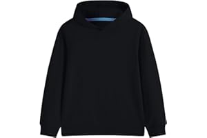 Hercugifts Cotton Kids Hoodie Light Weight Sweatshirt (Thin) Long Sleeve Boys Girls Fall Spring Pullover Clothes for Toddlers