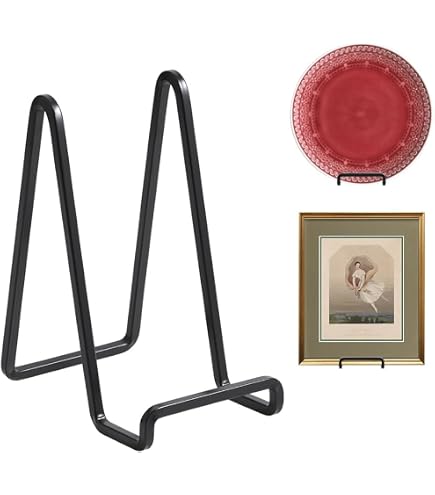 Support En Bois Pour Assiettes & Cadres Photos | Présentoir Décoratif Table - Design Croisé Stable