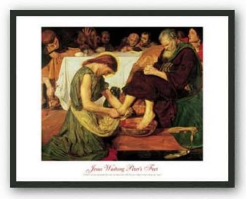 Jesus Washing Peter's Feet by Ford Maddox Brown 21.25"x17.75" Art Print Poster