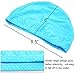 Qualtiy Yes QY 2Pack Superior Polyester Cloth Fabric Bathing Cap Swimming Caps Swimming Hats for Water Sports, Orange Color and Sky Blue