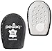 Pedag Perfect Shock Absorbing Heel Pads Made with Vegetable Tanned Leather and Latex Rubber, Black, Medium (8L to 7M)