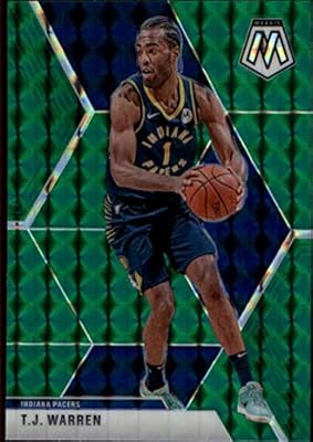 Amazon Com 19 Panini Mosaic Green 165 T J Warren Indiana Pacers Nba Basketball Trading Card Collectibles Fine Art