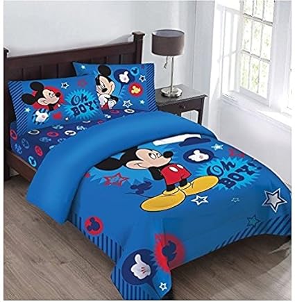 Disney Mickey Mouse Oh Boy Twin Bedding Comforter Set By