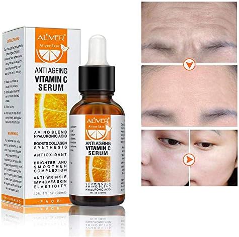 EUYOUZI Vitamin C Facial Serum with Niacinamide, Retinol, Hyaluronic Acid, and Salicylic Acid Best Anti Aging Face Serum, Natural Skin Care That Truly Works 98% Natural