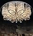 LEDVAS Modern Luxury Living Room Ceiling Lamp Fixture Crystal Chandelier Lighting (80CM(31.5 IN))
