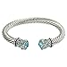 Falari Cable Wire Bracelet Rhinestone Crystal