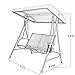 Abba Patio Outdoor Swing Canopy Hammock 2 Seat Porch Furniture with Adjustable Canopy