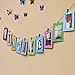 Z ZICOME Mini Colorful Wooden Clips with Jute Twines for Pictures Crafts, 100 Pack