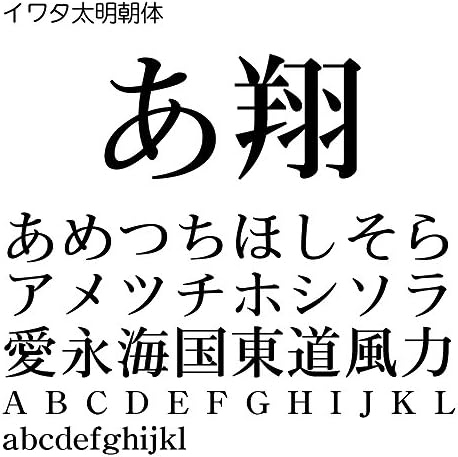 イワタ太明朝体 Truetype Font Windows 正規逆輸入品 ダウンロード For