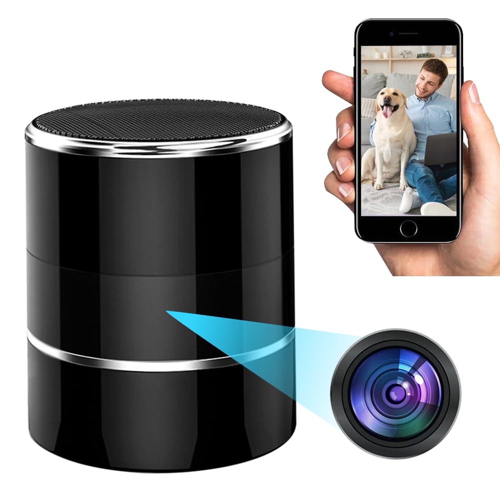 Photo 1 of CHEJZVAY Hidden Spy WiFi Camera in Bluetooth Speaker with 240° Viewing Angle,Wireless Security Cameras,Security Cams Phone App,Hd 1080P,Motion Activated for Home Offices Store(2.4G /5G)