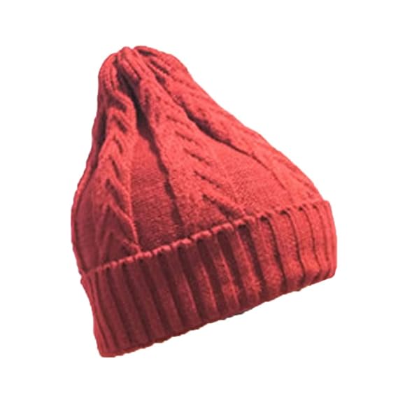 Alivegot Men Women Classic Warm Winter Hats Thick Knit Cuff Beanie