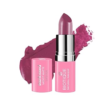 Biotique Natural Makeup Starkissed Moist Matte Lipstick, Morning Glory, 4g