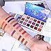 Shouhengda Eyeshadow Palette, 8 Matte + 10 Shimmer Pigmented Eyeshadow Velvet Texture Blendable Long Lasting Starry Sky Makeup Palette