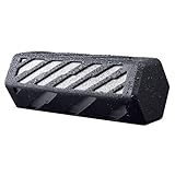 Urban Beatz RockOn Rugged Splash Proof Portable Wireless Stereo Bluetooth Speaker with Built in Microphone / Speakerphone & 8 Hour Rechargeable Battery (Black/Silver)
