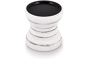 BHAVATU Farmhouse Rustic Wood Candle Holder, Holder for Special Ocassion, Home Décor, Ideal Gifts, Wedding, Parties Decorations, Candle Stick Holders (4" X 4" X 4" Inches)