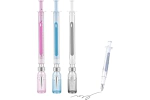 Syringe Shaped Ink Pens, Syringe Ink Pens for Nurses, 2026 New Creative Syringes Shaped Gel Pen for Funny, 0.38mm Multicolor 