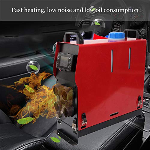 S WIDEN ELECTRIC 12V Air Diesel Heater, 5000W 4 Holes LCD Monitor Real-time Monitoring Parking Heater for Trucks Boats Bus Car All Kinds of Vehicles - Thumbnail 4