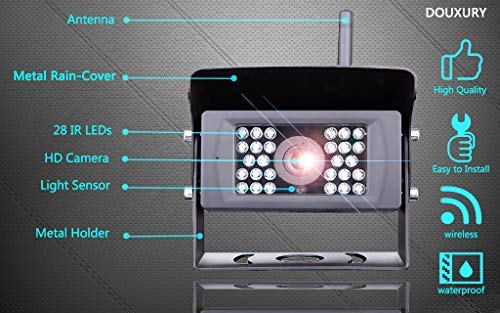 Wireless Backup Camera for RV, Camper, Trailer, Truck, Motor Home and More Douxury Upgraded Night Vision Wide View Angle Waterproof WIFI Rear View Camera with APP for IOS, Android Phone,Pad, Tablet - Thumbnail 5