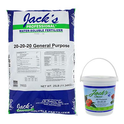 Jack's Fertilizer, 20-20-20, 25 lb. bag Jack's Fertilizer, 20-20-20, 25 lb. bag