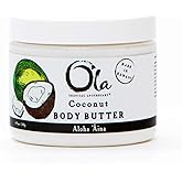 Tropical Apothecary Coconut Body Butter – Moisturizing with Pure Coconut Oil and Hawaiian Plant Extracts - Ideal for Dry Skin - 5.6oz