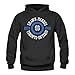 XJBD Women's Pop Singer Poster Logo Novel Hoodie, Black, Medium