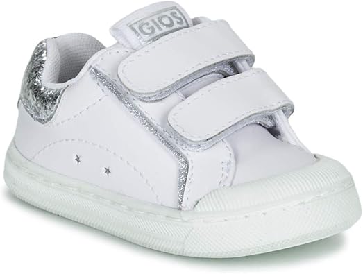 silver velcro trainers