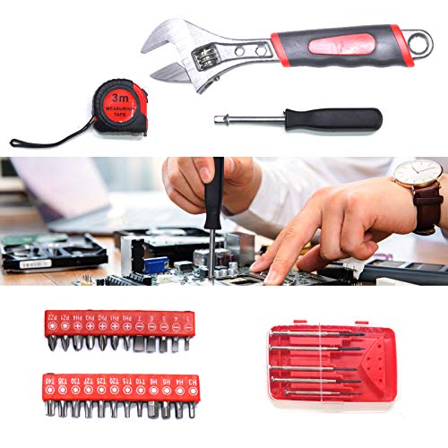Arcwares 799pcs Aluminum Trolley Case Tool Set Silver, House Repair Kit Set, Household Hand Tool Set, with Tool Belt… - Image 4