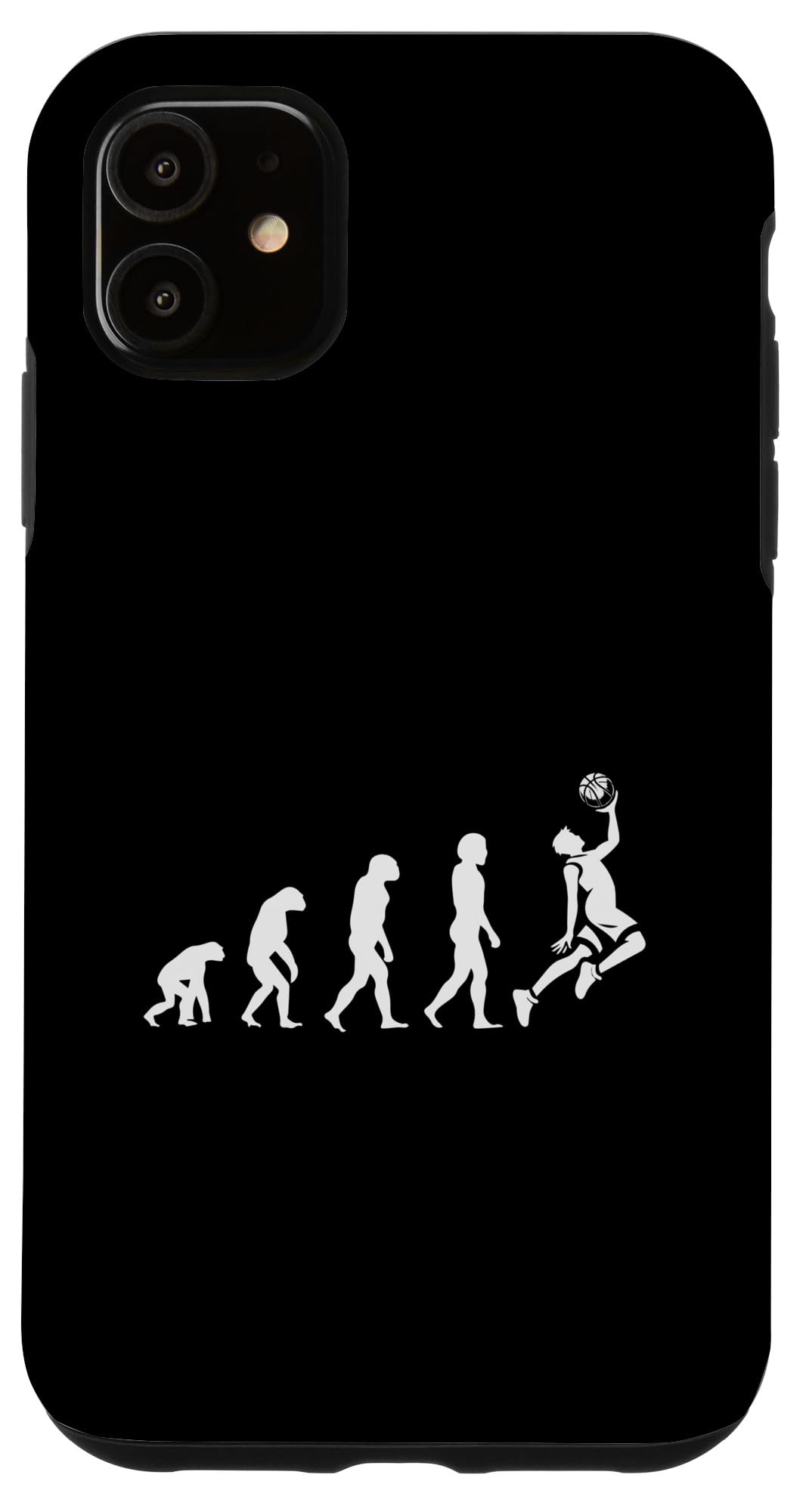 iPhone 11 Evolution Of Basketball Dunker Silhouette Case