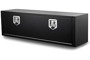 Weetron 48 Inch Underbody Tool Box,Heavy Duty Underbody Truck Tool Box w/T-Handle Latch and keys for Pickup Truck,Utility Tractor,RV,Waterproof Tool Chest For Storage & Organization-48 × 12 × 14 inch