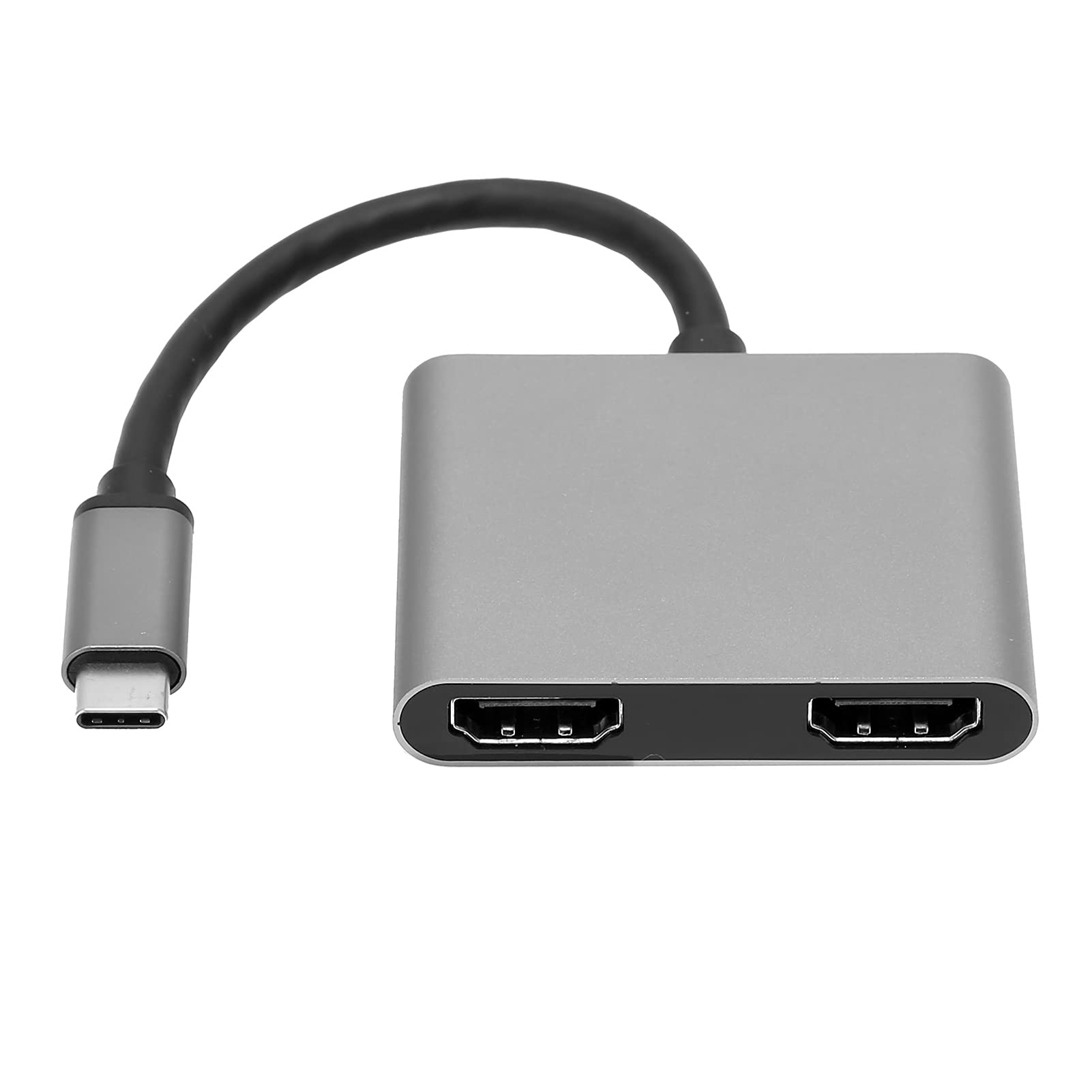 USB Type-C Hub, Type‑C to High Definition Multimedia Interface Hub 2‑in‑1 Docking Station 4K Converter Adapter, Support Same/Split Screen Mode