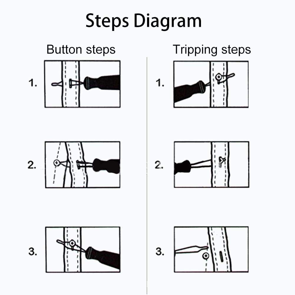Clothes Button Hook Helper, Button Aid Puller for Jackets and Pants Zipper, Grip for Arthritis & Joint Pain Patients: Beauty
