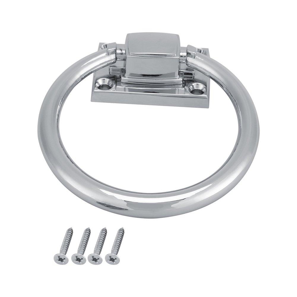 Shiny Silver Drop Pull Furniture Cabinet Handle Wooden Door Knocker Chair Pulls Handle