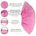 Airsspu Disposable Shoe Covers 50 Pairs Non-woven Shoes Cover Booties Shoe Covers Dust-Proof and Non-Slip Durable(50 Pairs Pink)
