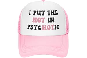 IKMZUOA Funny Trucker Hats for Women Men Adjustable Baseball Cap for All Season Outdoor Travel