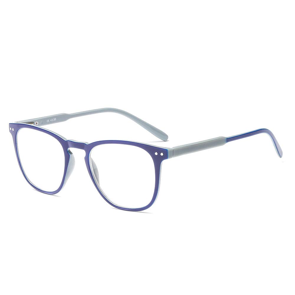 Suertree Spring Hinge Reading Glasses Spring Hinge Computer Glasses Rivet Men Women Comfort Anti Rays Eyewear 2.0x JH223