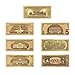 Lots 7pcs/Set Golden foil Dollar Banknote $100/50/20/10/5/2/1 Commemorative Collections (US Dollars 7-Piece Set)