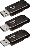 PNY 32GB Attaché 4 USB 2.0 Flash Drive 3-Pack